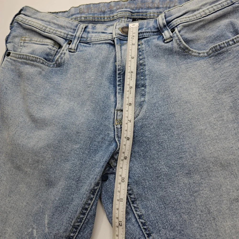 Buffalo David Bitton Max-X Skinny Stretch Jeans Light Wash Denim mens 32x32